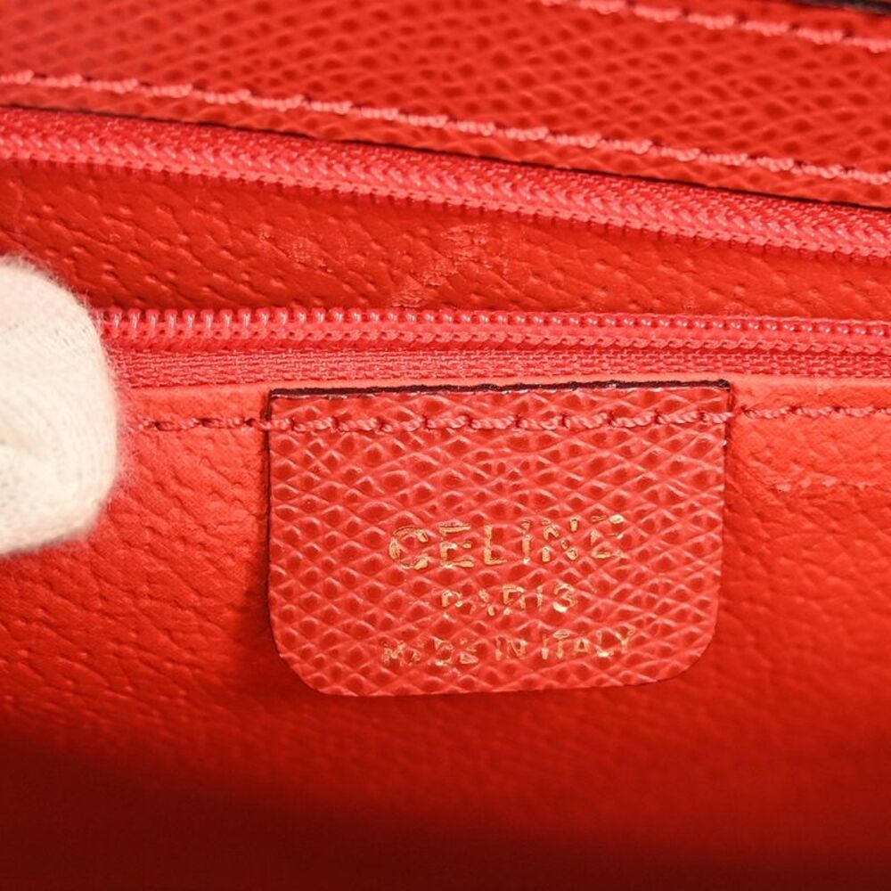 Celine Handbag Leather Red Leather Handbag - Picture 4 of 10